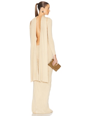 Aya Muse VIRE 针织连衣裙 奶油色REVOLVE小众新款