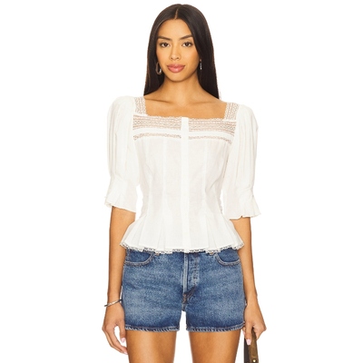 [冬季内搭]Tularosa ROZA 上装白色辣妹风REVOLVE小众