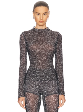 KNWLS HALCYON 上装长袖上衣 黑色y2k辣妹风REVOLVE小众新款