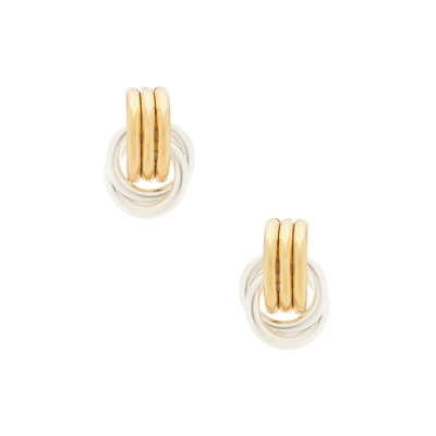 Heaven Mayhem MICRO KNOT 耳饰 Metallic Gold,Metallic SilverR