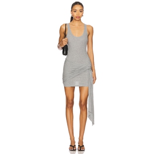 罗纹迷你连衣裙女夏REVOLVE小众新款 KODY Bridge Bec