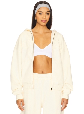 [冬季新品]AFRM CAMERON 连帽衫 奶油色运动复古风REVOLVE小众