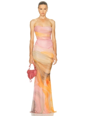 retrofete ISADORE 裙子 Pink,Orange 性感礼服REVOLVE小众新款