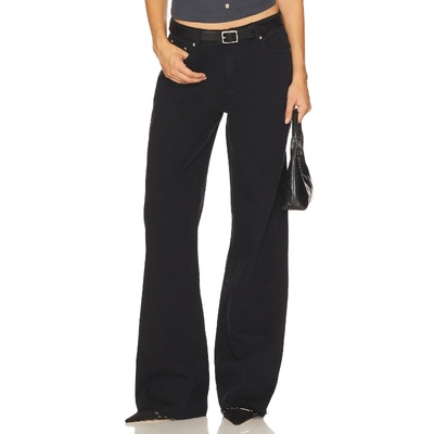 [冬季新品] superdown 丹宁牛仔裤黑色美式性感REVOLVE小众新款