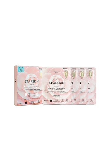 STARSKIN CAMELLIA 2 STEP OIL MASK 3+1 片状面膜 revolve小众新