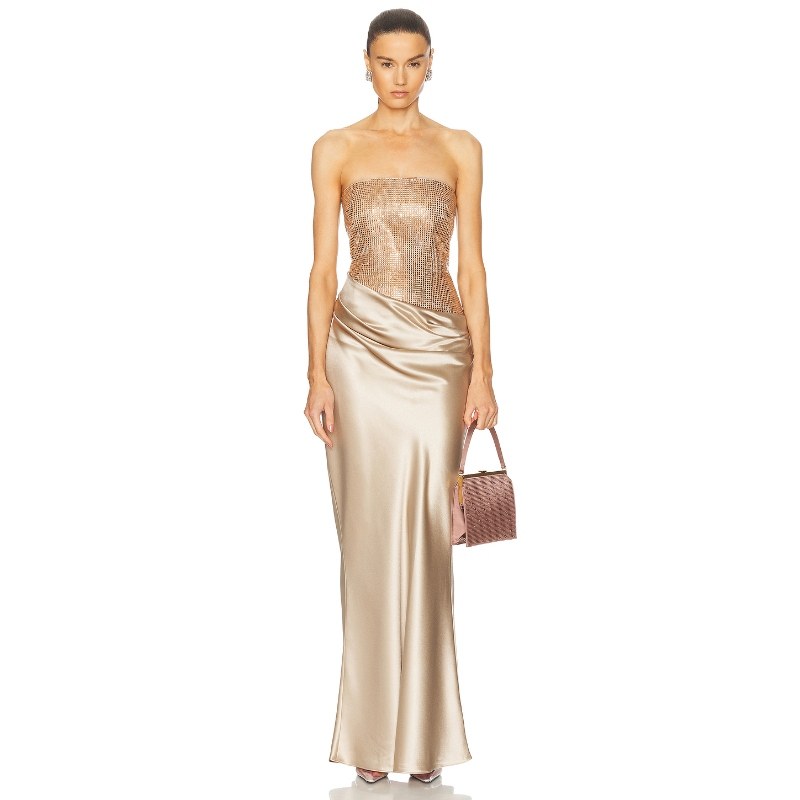 retrofete ALEXANDRA 裙子 Metallic Copper系列REVOLVE