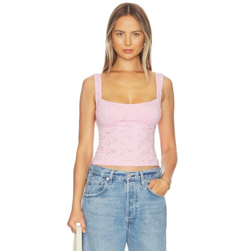 Free People  早秋新品黑色镂空吊带基础内搭法式背心上衣REVOLVE