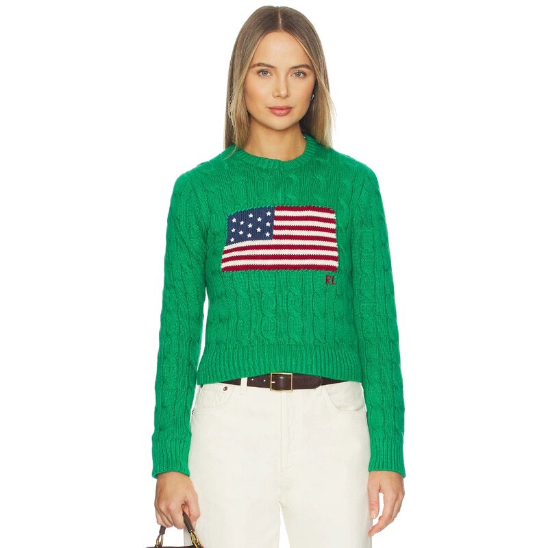 Polo Ralph Lauren 棉质圆领套头毛衣 revolve小众新款