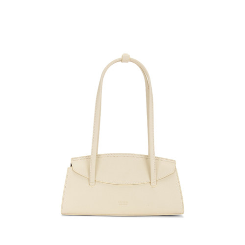 Freja New York米白色皮革通勤风早秋新品翻盖通勤手提包REVOLVE