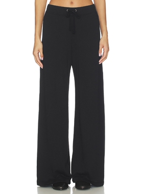 James Perse 宽腿运动裤 revolve小众新款 黑色