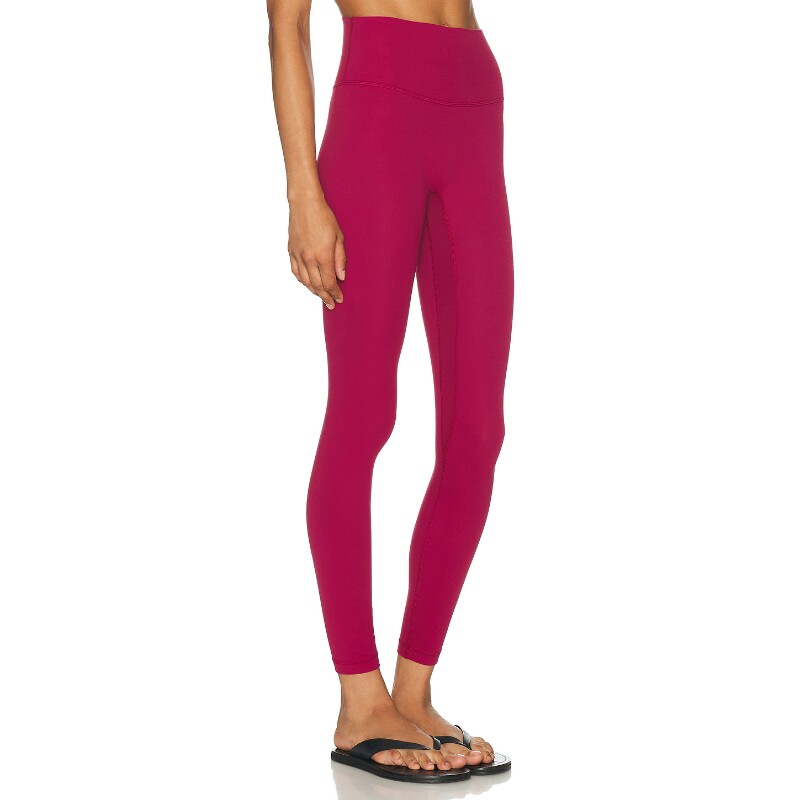 lululemon玫红色瑜伽裤运动风秋冬新品高腰修身运动长裤REVOLVE