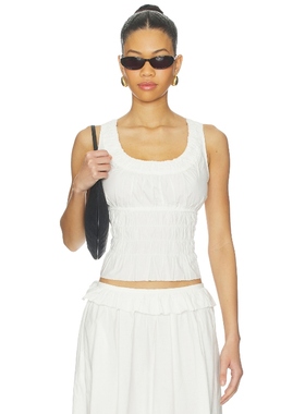 Ciao Lucia LOUISA 上装 白色 y2k辣妹风REVOLVE小众新款