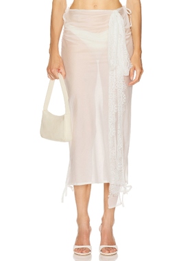 [冬季新品]Milkwhite 半身裙 白色REVOLVE小众