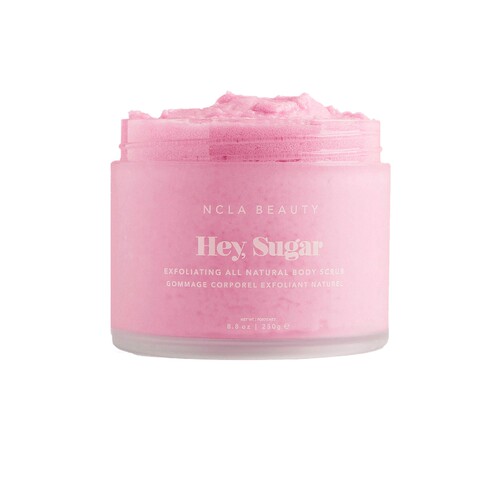 NCLA HEY, SUGAR EXFOLIATING ALL NATURAL BODY SCRUB HEY, SUGA