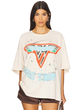 DAYDREAMER VAN HALEN 1980 TOUR T恤 白色 y2k辣妹风REVOLVE小众