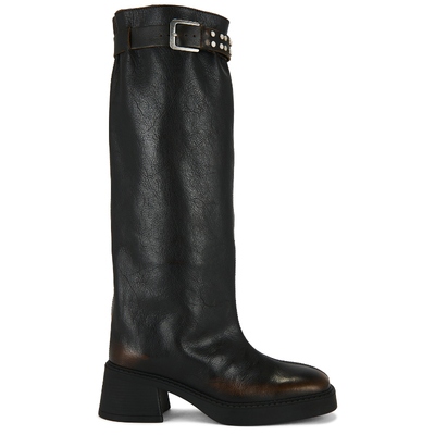 Miista KRISTEL TALL 靴子 棕色 y2k辣妹风女款REVOLVE小众新款