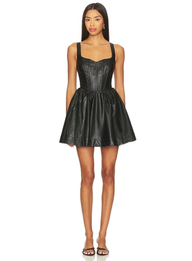 Bardot SAVOY 连衣裙 黑色REVOLVE小众新款