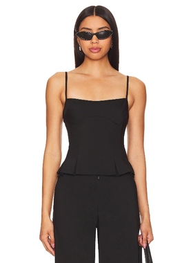 Peachy Den CHER 上装 黑色REVOLVE小众新款