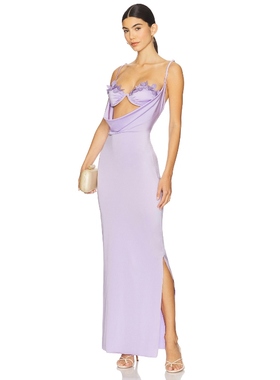 Ancora 裙子 紫色revolve小众新款