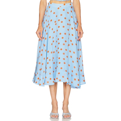 [春季新品] ASTR the Label 波点半身长裙高腰复古度假风REVOLVE