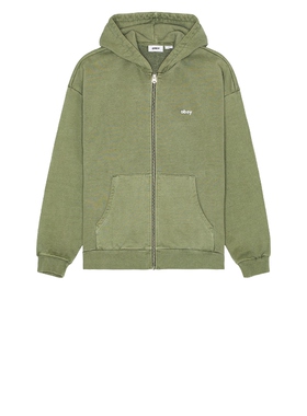 [春季新品]Obey LOWERCASE 连帽衫 橄榄色REVOLVE小众