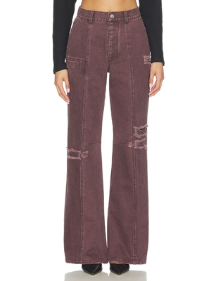 PRIVATE POLICY DISTRESSED 长裤 revolve小众新款