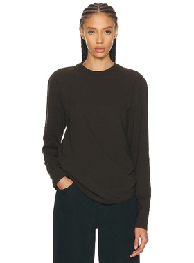 The Row AMIA 上装 巧克力色 y2k辣妹风REVOLVE小众新款