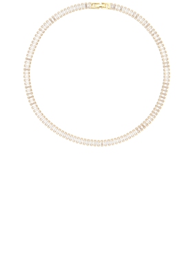 Mazin Jewels ICED BAGUETTE 网球项链 revolve小众新款