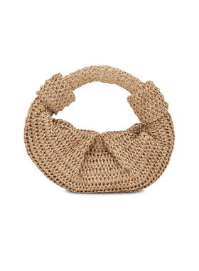 [冬季新品]Simon Miller LOPSY复古风棕黄色编织手提包REVOLVE