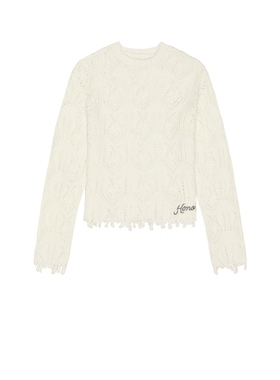 Honor The Gift 威少潮牌 CABLE 毛衣 白色REVOLVE小众新款