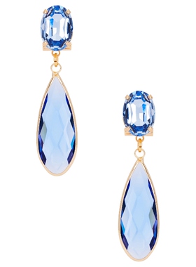 Anton Heunis 垂褶耳饰 蓝色REVOLVE小众新款