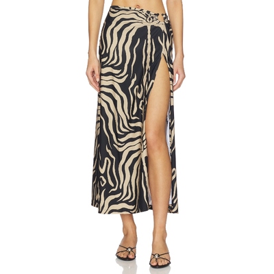 Johanna Ortiz PALMS NUEVO DESTINO 半身裙 棕色REVOLVE小众新款