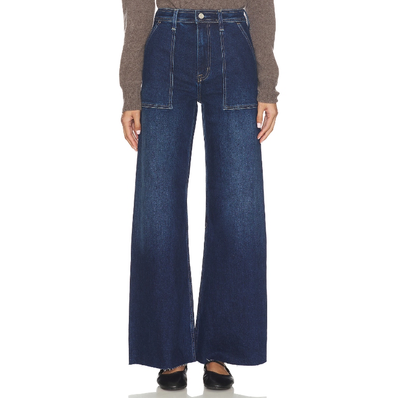 PISTOLA Penny Utility High Rise Wide Jeans 蓝色 美式复古风RE