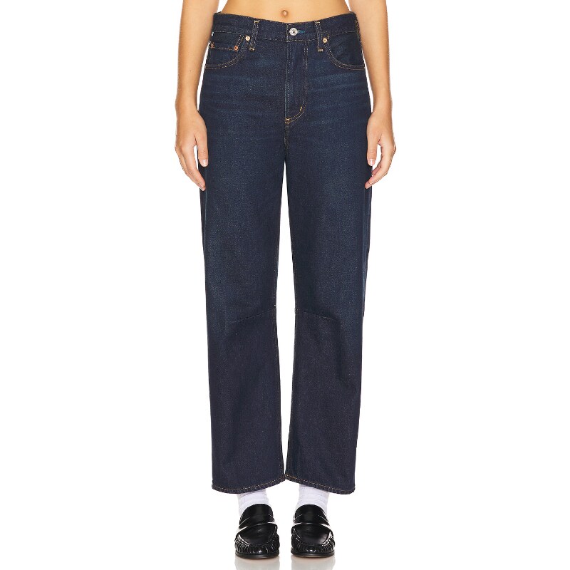 [冬季新品]Citizens of Humanity高腰宽直筒牛仔裤长裤REVOLVE