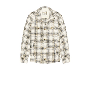 Marine Layer MAX HERRINGBONE 外套式衬衫 奶油色REVOLVE小众新