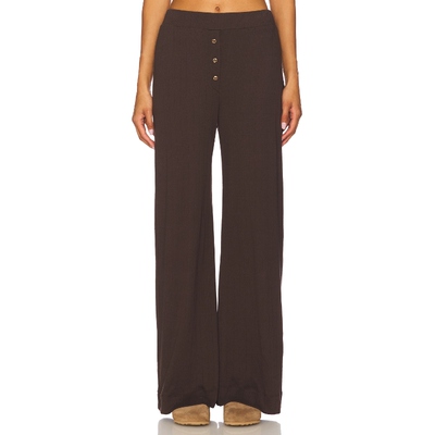 [冬季新品]VIR VITA 长裤 巧克力色 美式休闲风REVOLVE小众新款