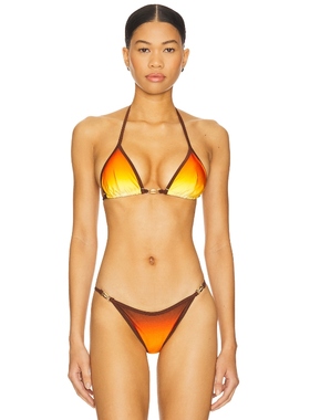 Runaway The Label 比基尼文胸上装 橙色y2k辣妹风REVOLVE