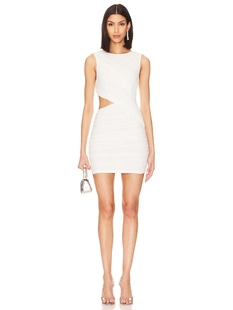 superdown CARMEN 迷你裙 revolve小众新款 白色