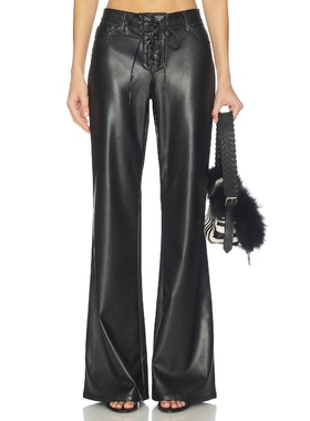 AFRM DYLAN 喇叭口 黑色 美式休闲风REVOLVE小众新款