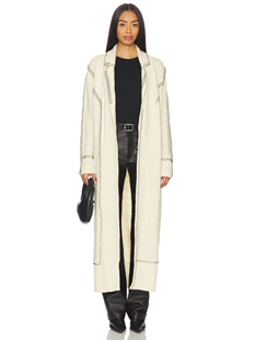 Understated Leather STUDDED MOTO 长袍 revolve小众新款 奶油色