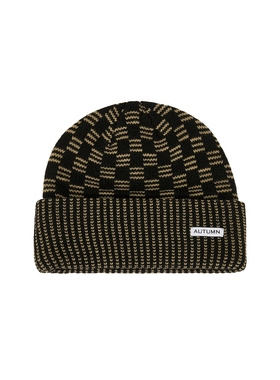 Autumn Headwear SQUARED 针织毛线帽黑色REVOLVE小众新款