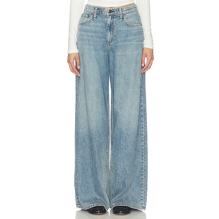 FEATHERWEIGHT 阔腿 蓝色 Rag 复古风REVOLVE小众新款 Bone 美式