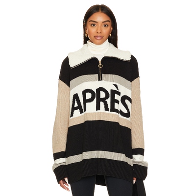 [冬季新品]Show Me Your Mumu条纹针织衫翻领保暖上衣REVOLVE保暖