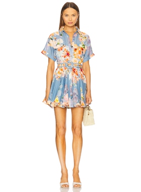 HEMANT AND NANDITA Short Dress With Buckle Belt 蓝色REVOLVE