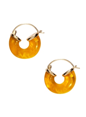 ANNI LU PETIT 圆环耳饰 黄色REVOLVE小众新款