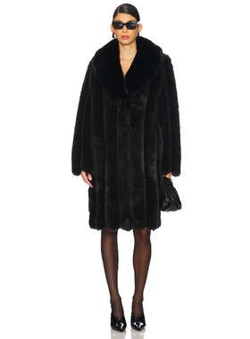 NBD NADIA 寒冬保暖大衣 黑色 老钱风REVOLVE小众新款