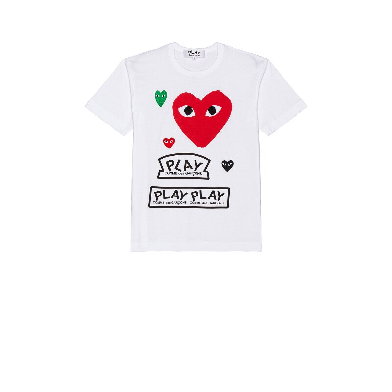 COMME des GARCONS PLAY Tee Shirt WhiteREVOLVE小众新款