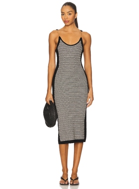 [冬季新品]OSIS STUDIO MONICA 针织连衣裙保暖黑色REVOLVE小众