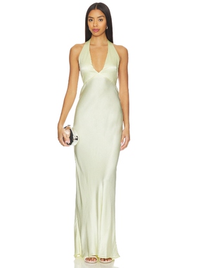 Bec + Bridge FRIDA 挂颈裙 黄色REVOLVE小众新款