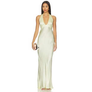 黄色REVOLVE小众新款 Bec 挂颈裙 FRIDA Bridge